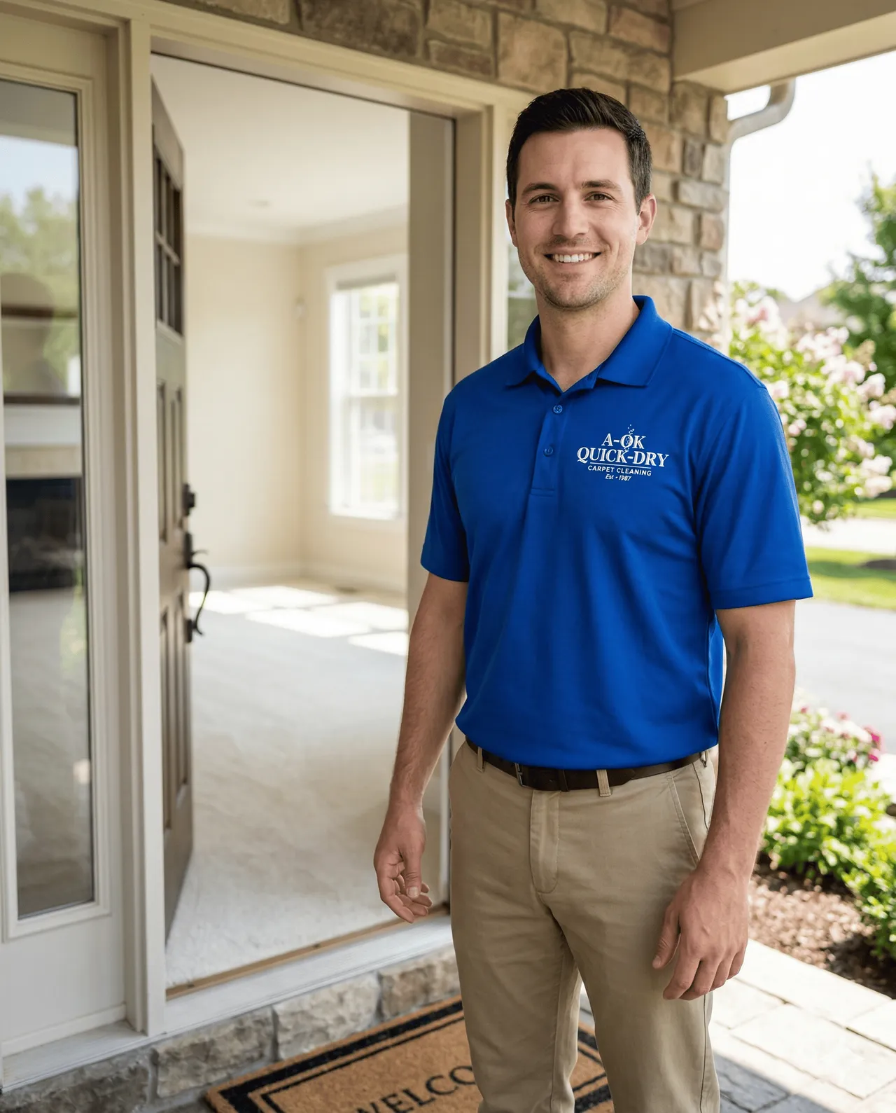 A OK Quick-Dry carpet cleaning technician in Glenview, IL