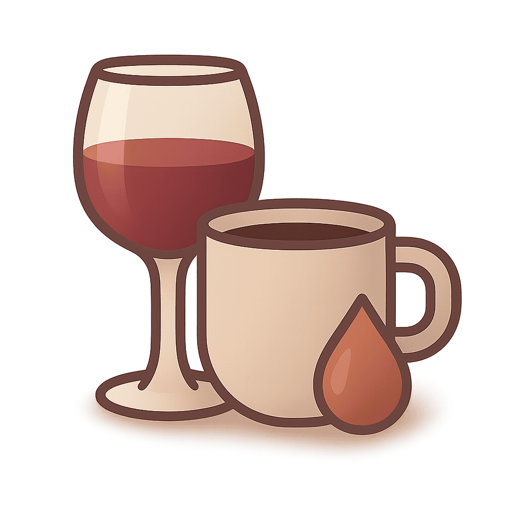 Wine Coffee Tea Stain Icon